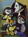 Francoise Claude and Paloma 1951 cubism Pablo Picasso